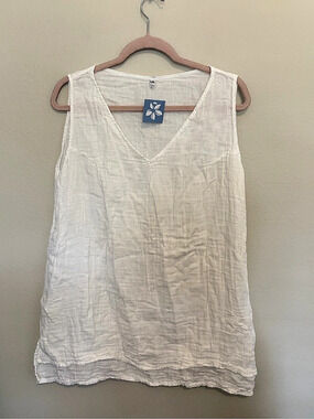 Aloha Tank Top Tank Top in White XL
